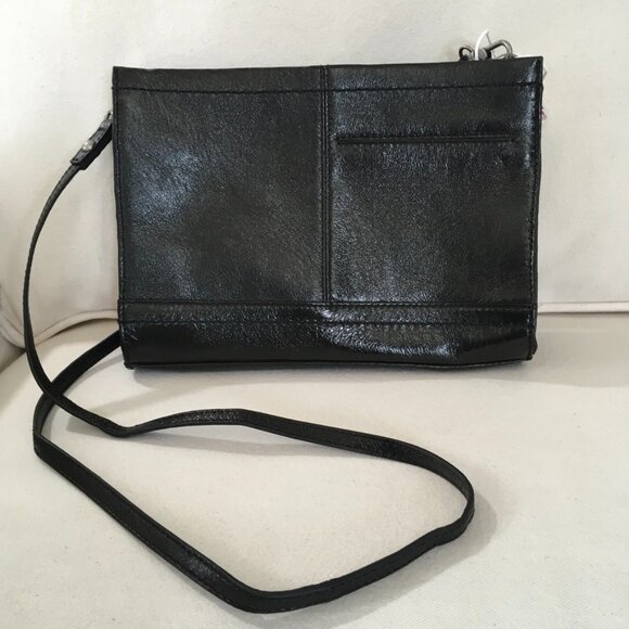 The Sak BlacK Leather Crossbody Bag With Leather Wallet - Picture 8 of 10